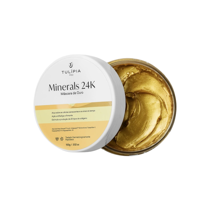 Minerals 24K Máscara de Ouro 100g