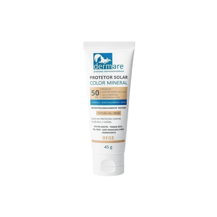 Protetor Solar Bege FPS 50 Dermare 50g