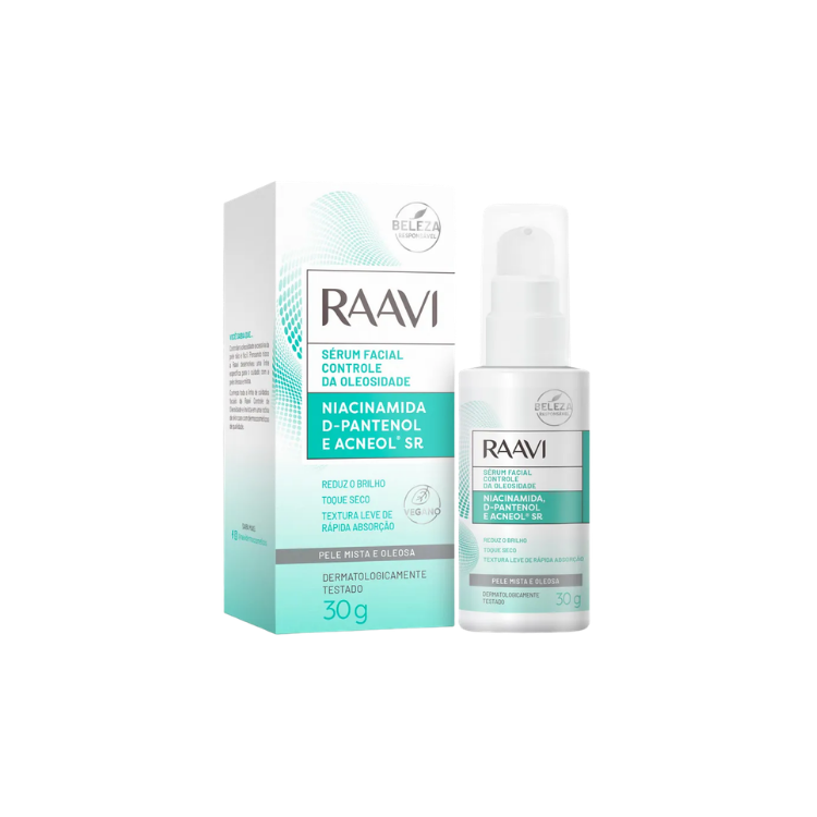 Sérum Facial Controle Da Oleosidade Raavi 30g
