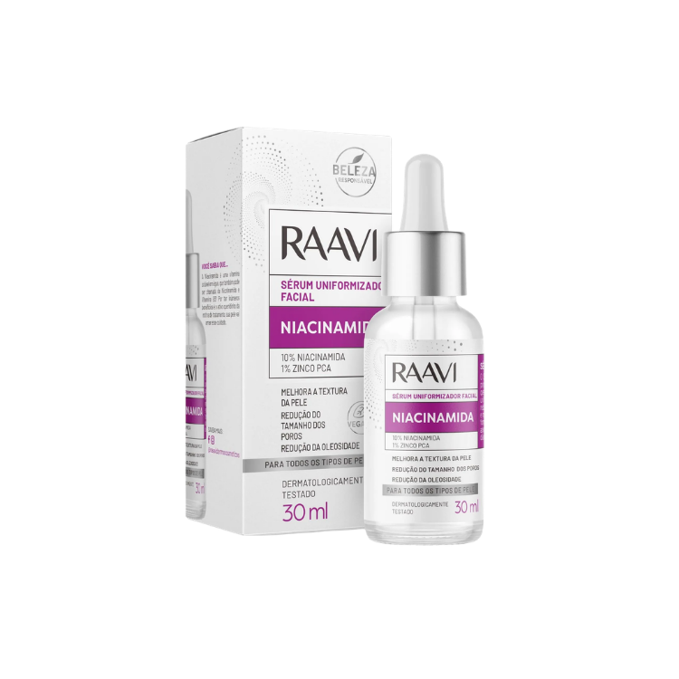 Sérum Facial Uniformizador Niacinamida Raavi 30ml